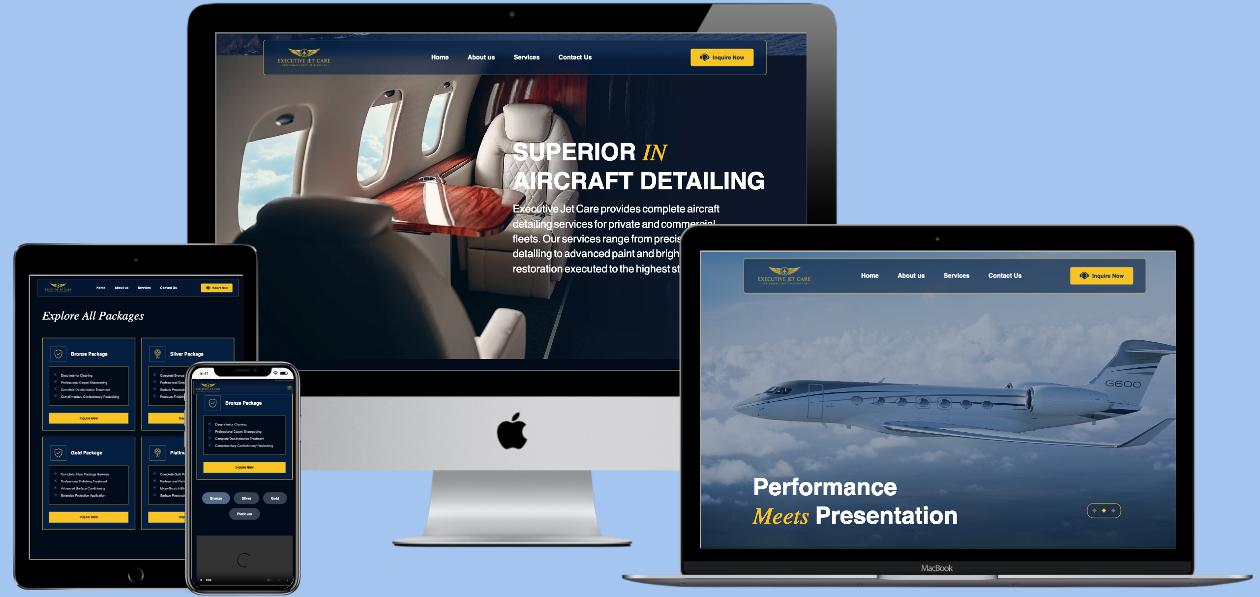 Executive Jetcare Mockup